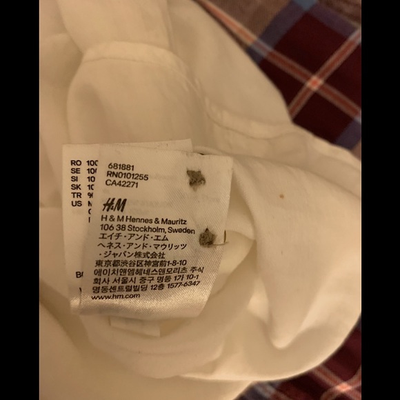 NWOT White Button Up Long Sleeve - Picture 5 of 5